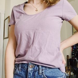 Lavender baby doll tee